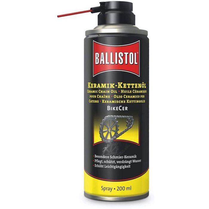 Ballistol Kettenöl BikeCer 28059, Keramik-Kettenöl, für Fahrrad, Spray,  200ml – Böttcher AG