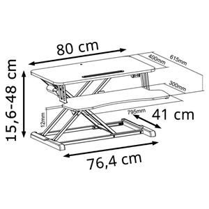 Produktbild für Schreibtischaufsatz LogiLink EO0054, schwarz