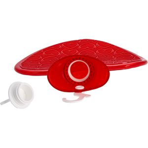 Produktbild für Wärmflasche Fashy Doppellamelle, Herz, 0,7 Liter