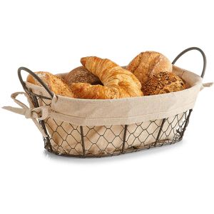 Produktbild für Brotkorb Zeller Countrystyle 18090, aus Metall / Stoff