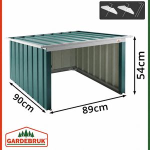 Produktbild für Mähroboter-Garage Gardebruk 109177, grün, aus Metall