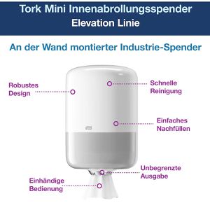 Produktbild für Putztuchrollenhalter Tork Elevation, 559000, M2
