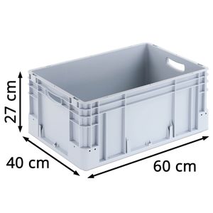 Produktbild für Eurobox Alpha-Paletten Silverline, grau, 50 Liter