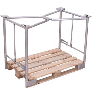 Palettenaufsatz VARIOfit Typ 65K vpa-080.303, verzinkter Stahl