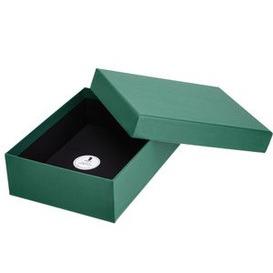 Produktbild für Geschenkbox Rössler-Papier Boxline Metallic opal, grün