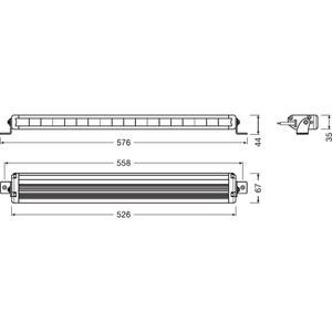 Produktbild für Zusatzscheinwerfer OSRAM LEDriving VX500-SP, 12 V / 24 V, LED