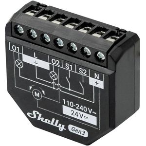 Produktbild für Schaltaktor Shelly 2PM Gen3, für Smart Home