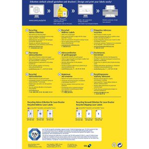 Produktbild für Adressetiketten Zweckform LR7163-100 Recycling
