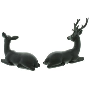 Produktbild für Weihnachtsfigur Frank-Flechtwaren 775137, Hirschpaar Black
