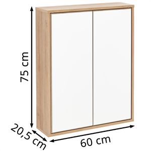 Produktbild für Spiegelschrank Fackelmann Finn, 84632, asteiche