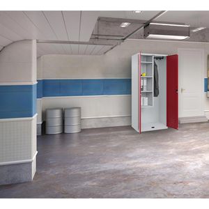 Produktbild für Mehrzweckschrank CP-Möbel Classic Plus, abschließbar, rot