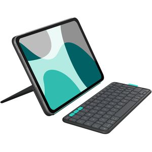 Produktbild für Tablet-Hülle Logitech Flip Folio, 920-013397, grau