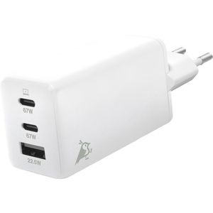 Produktbild für USB-Ladegerät Aqiila Chargebird W3, GaN, 65 Watt