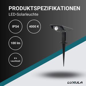 Produktbild für Gartenstrahler Luxula LXSO700110, mit 3W LED