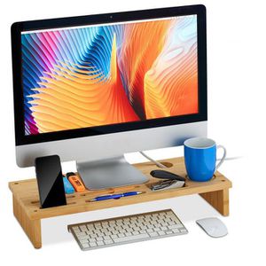 Produktbild für Monitorständer Relaxdays 10032164, Bambus