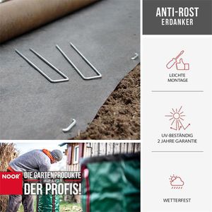 Produktbild für Bodenanker NOOR Anti-Rost, 20 cm