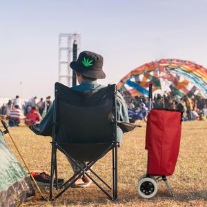 Produktbild für Einkaufstrolley Relaxdays rot, klappbar