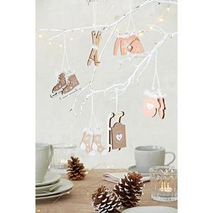 Produktbild für Weihnachtsbaumschmuck Heitmann-Deco 1008721, apricot, 7-10 cm