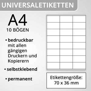 Produktbild für Universaletiketten Herma 8638 Premium, weiß