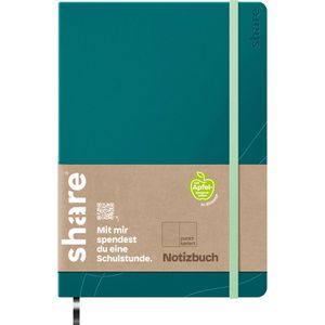 Produktbild für Notizbuch share 4-0014059-1, Upcycling, Kunstleder Hardcover