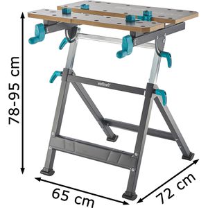 Produktbild für Arbeitstisch Wolfcraft Master 650 ERGO, höhenverstellbar