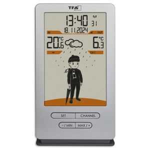 Produktbild für Wetterstation TFA 35.1166.54 WEATHER JACK, Funk, digital