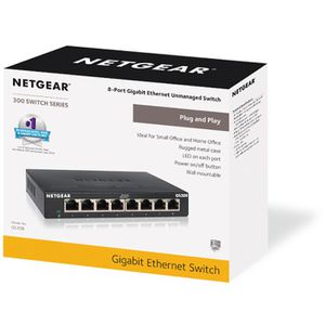 Produktbild für Switch Netgear GS308, GS308-300PES, unmanaged