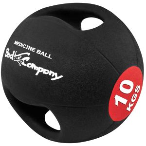 Medizinball Bad-Company mit Doppelgriff, 10 kg