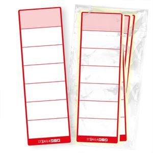 Rückenschilder itenga 33105857, rot