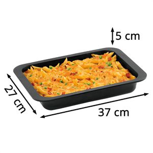Produktbild für Auflaufform Zenker SpecialCooking Ofenform, schwarz, aus Stahl