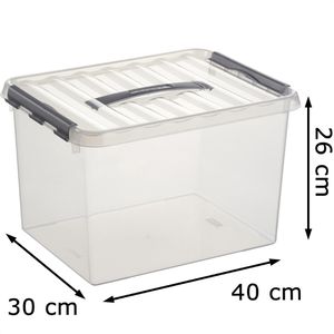 Produktbild für Aufbewahrungsbox Sunware Q-Line Box 78800609, 22L