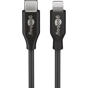 Produktbild für Ladekabel Goobay 39445, schwarz, 1m