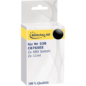 Produktbild für Tinte Böttcher-AG für HP 338, C8765EE Doppelpack