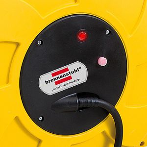 Produktbild für Kabeltrommel Brennenstuhl mit Aufrollautomatik, für außen IP44