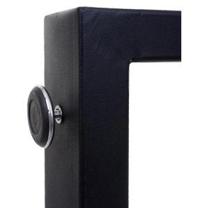 Produktbild für Tischbein Mendler HWC-H33, schwarz aus Metall