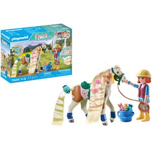 playmobil Spielset HORSES OF WATERFALL 71639, ab 4 Jahre, Ellie & Pferd mit Kreppeisen, 33 Teile