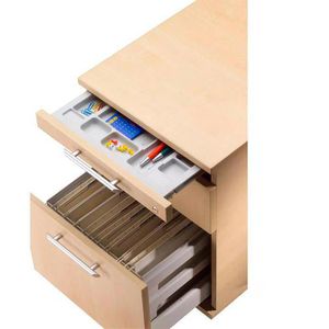Produktbild für Rollcontainer Hammerbacher B-Serie, aus Holz, ahorn