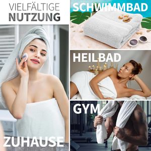 Produktbild für Handtuch NatureMark Premium, weiß, 70 x 140 cm