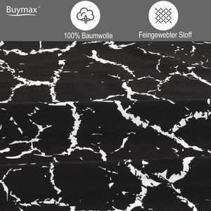 Produktbild für Bettwäsche Buymax Mercer, schwarz, Renforcé