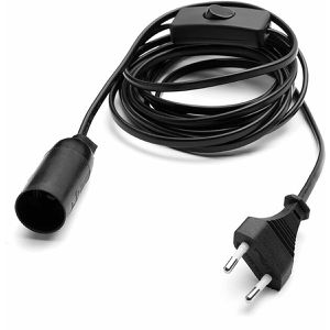 Produktbild für Lampenfassung LEDmaxx 9801S, schwarz