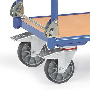 Produktbild für Tischwagen Fetra 1141, aus Metall &amp; Holz, klappbar