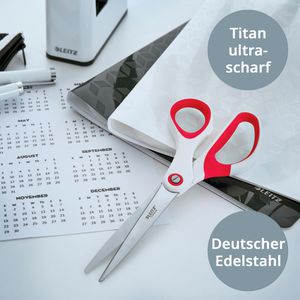 Produktbild für Büroschere Leitz WOW Titan, 5319-22-26, mit Softgrip