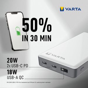 Produktbild für Powerbank Varta Energy 15000, 57977, 15000mAh
