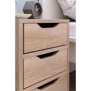 Produktbild für Nachttisch Wohnling WL5.705, sonoma eiche, aus Holz, stehend