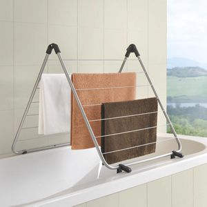 Produktbild für Wäscheständer Metaltex Nevis Onyx, silber