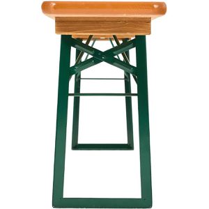 Produktbild für Bierzeltgarnitur RUKU1952 204503, Kiefer / grün