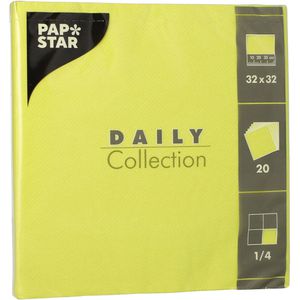 Servietten Papstar Daily Collection, limonengrün