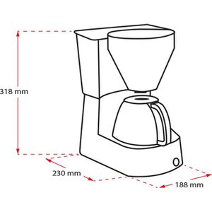 Produktbild für Kaffeemaschine Melitta 1017-02, Enjoy Basis, mit Glaskanne