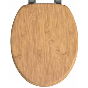 WC-Sitz CASARIA Toilettendeckel Bambus 108586, oval, aus Holz