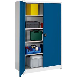 Produktbild für Werkzeugschrank Mauser MKSTS12/6/19, aus Metall, grau / blau